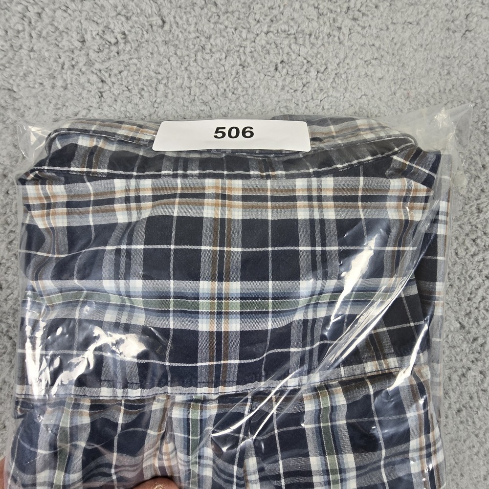 Carhartt Shirt Mens Large Plaid Short Sleeve Cotton Button Up - Picture 12 of 12